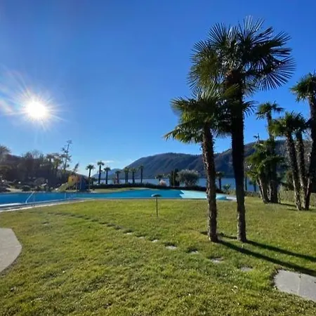 Luganersee, Pool, Strand, Parkplatz, Appartamento *